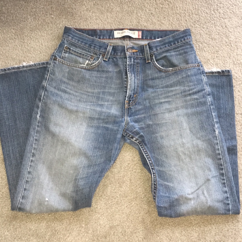 LEVI’S 505 JEANS REGULAR FIT W32 L30